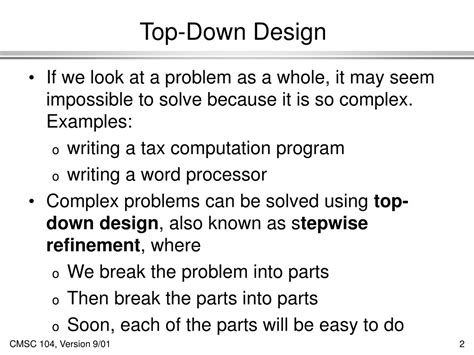 What is Top Down Design and Why Does It Make Your Code Look Like a Christmas Tree?